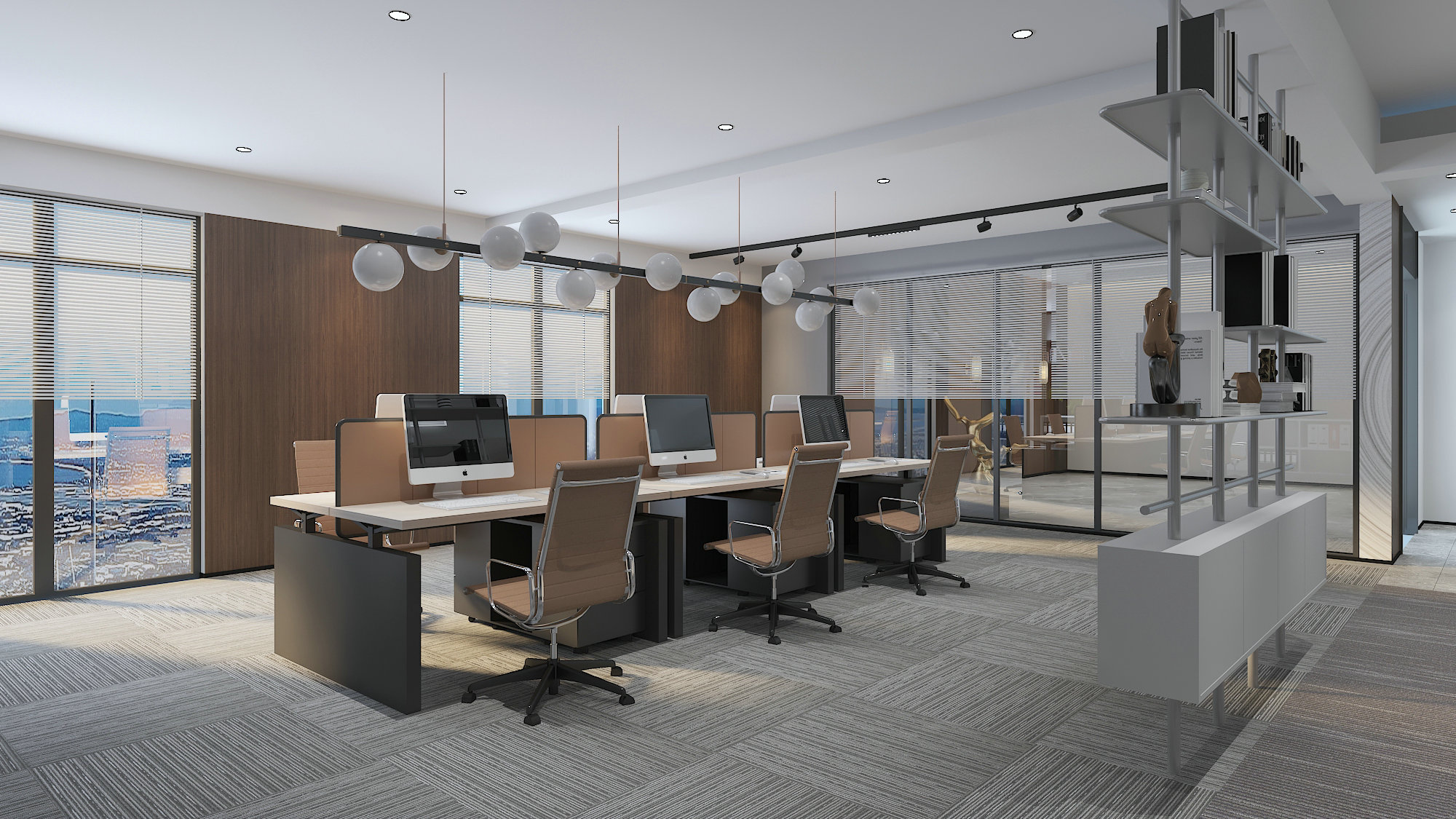 办公室开敞办公区-2号棚